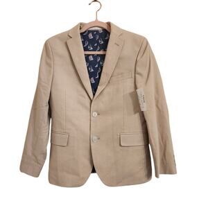 NWT Polo Ralph Lauren Boy's Khaki Blazer Jacket 12/14
